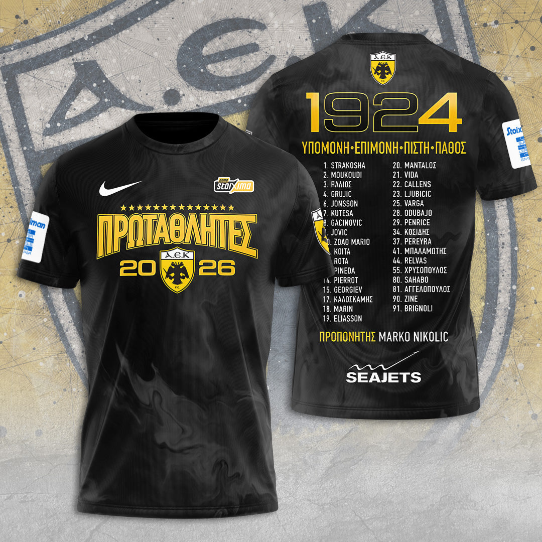 AEK FC Champions 25/26 3D Apparel – TANTN22933