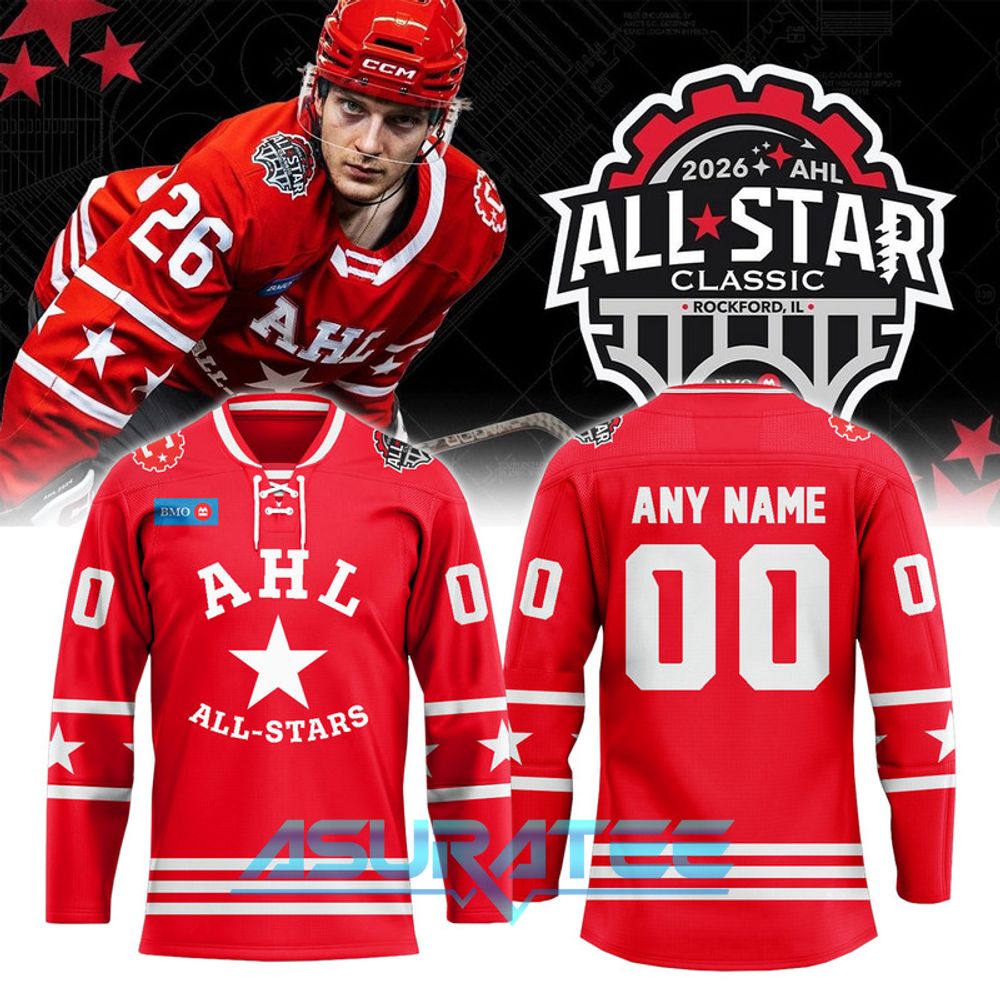 AHL All-Star 2026 Classic Red Hockey Jersey