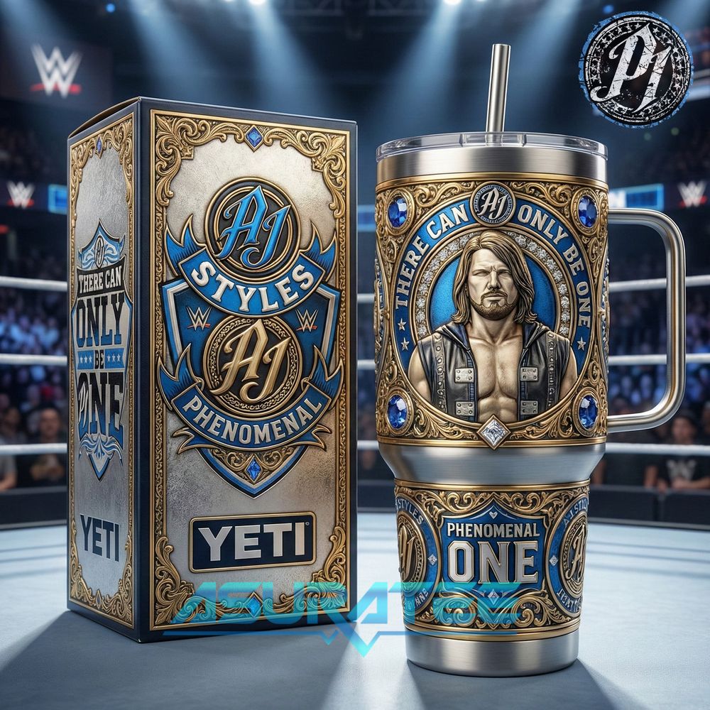 A.J. Styles Phenomenal One 2026 Special YETI Tumbler