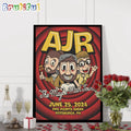 AJR Brothers June 25 2024 PPG Paints Arena Pittsburgh PA Wall Art Poster Canvas