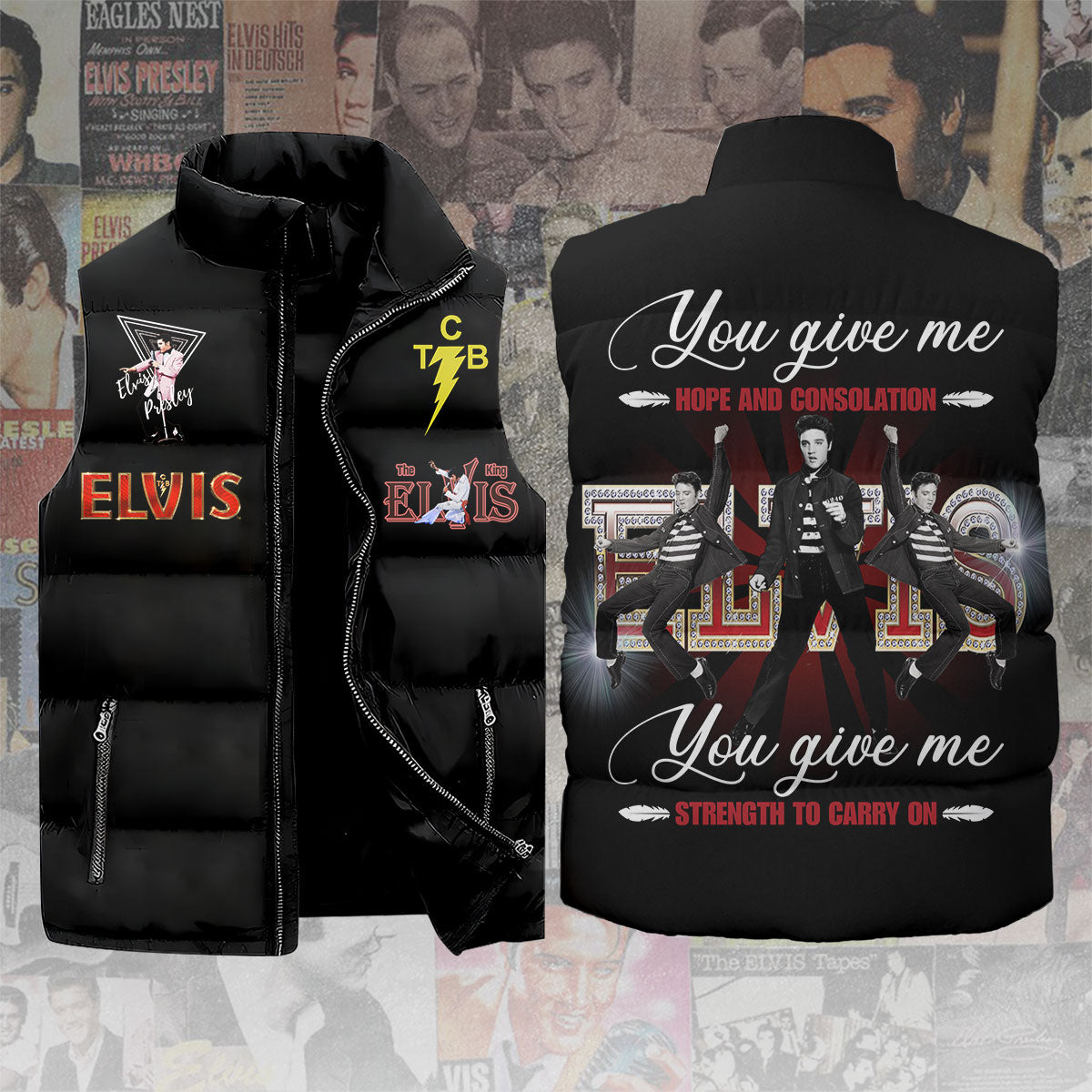 Elvis Presley 3D Sleeveless Down Jacket – ANHNV 2036