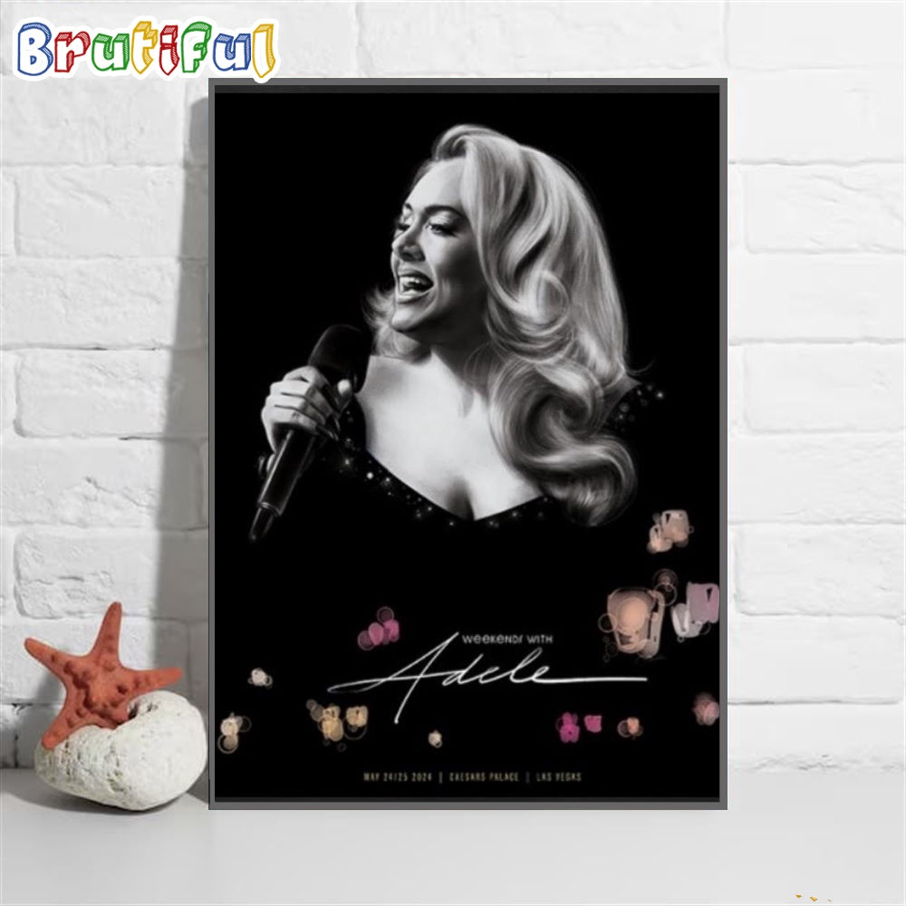 Adele Caesars Palace Las Vegas NV May 2024 Wall Art Poster Canvas