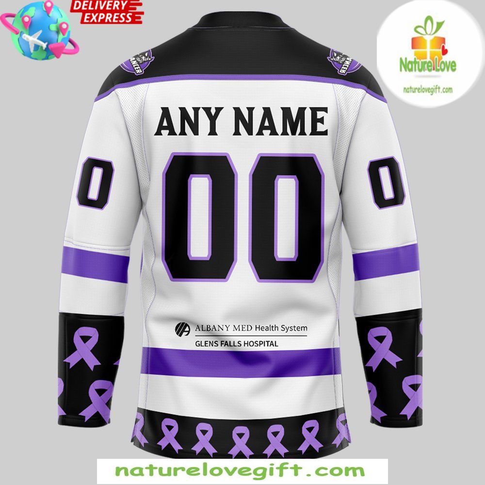 Hockey Jersey Adirondack Thunder Fight Cancer 2026