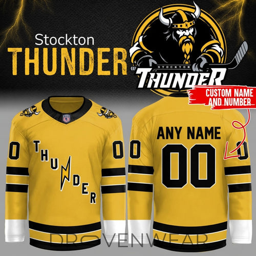 Adirondack Thunder Stockton Thunder Alternate Hockey Jersey 2026