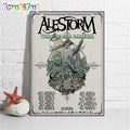 Alestorm Of The Dead Marauder US Tour 2024 Wall Art Poster Canvas