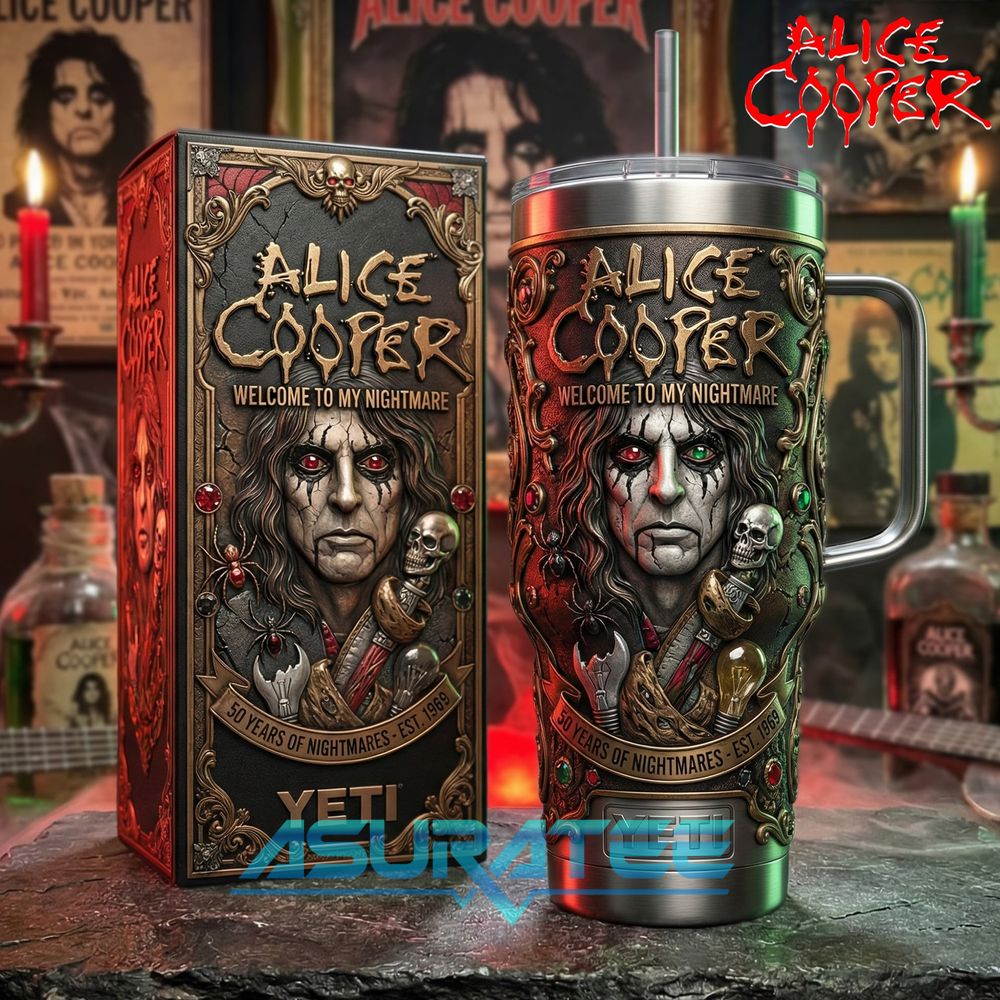 Alice Cooper 60 Years of Nightmares YETI Tumbler