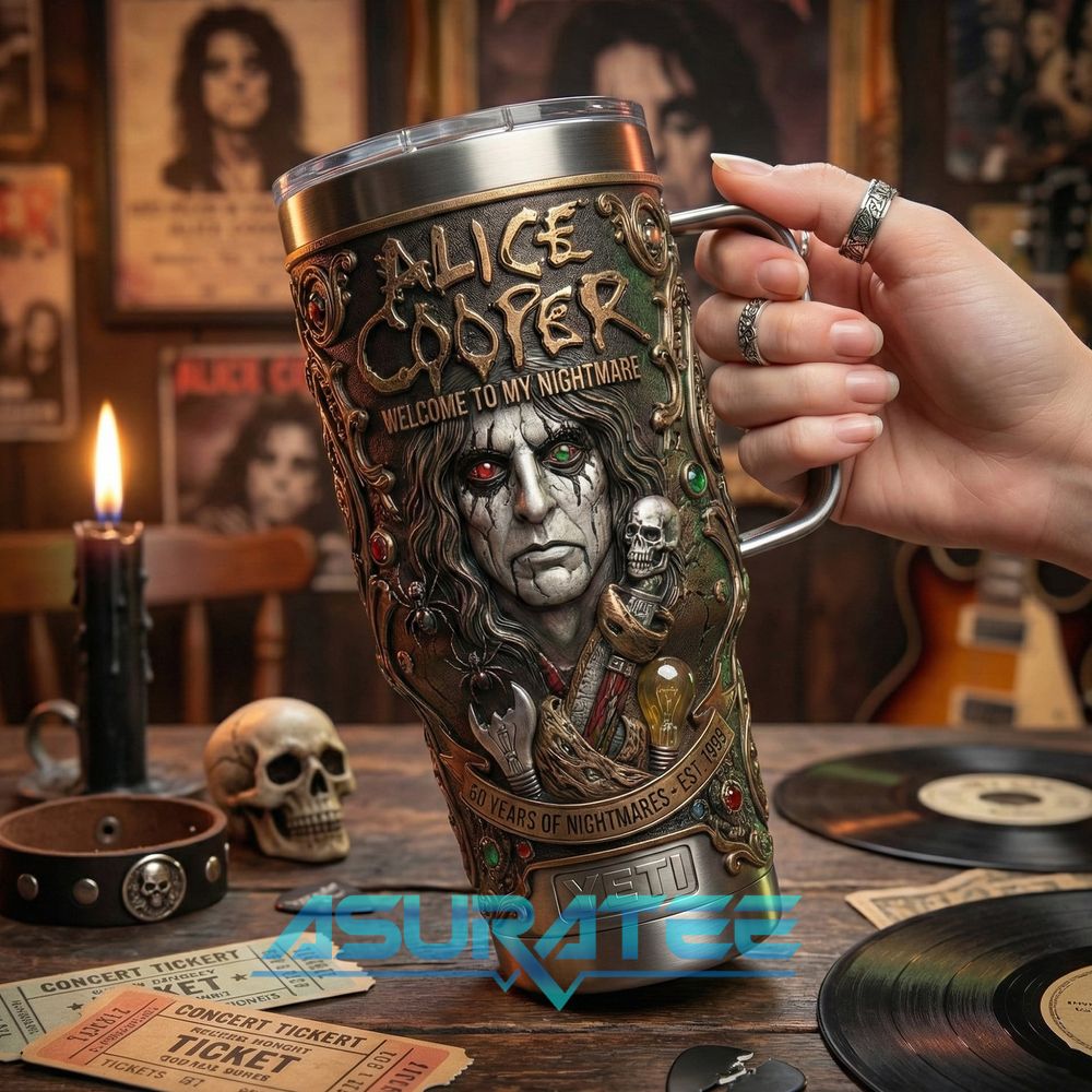 Alice Cooper 60 Years of Nightmares YETI Tumbler