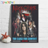Alice Cooper Too Close For Comfort Tour 2024 Wall Art Poster Canvas