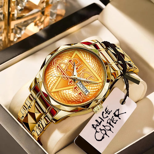 Alice Cooper Welcome to My Nightmare 50th Anniversary Alloy Luxury Quartz Watch – TANTN18494