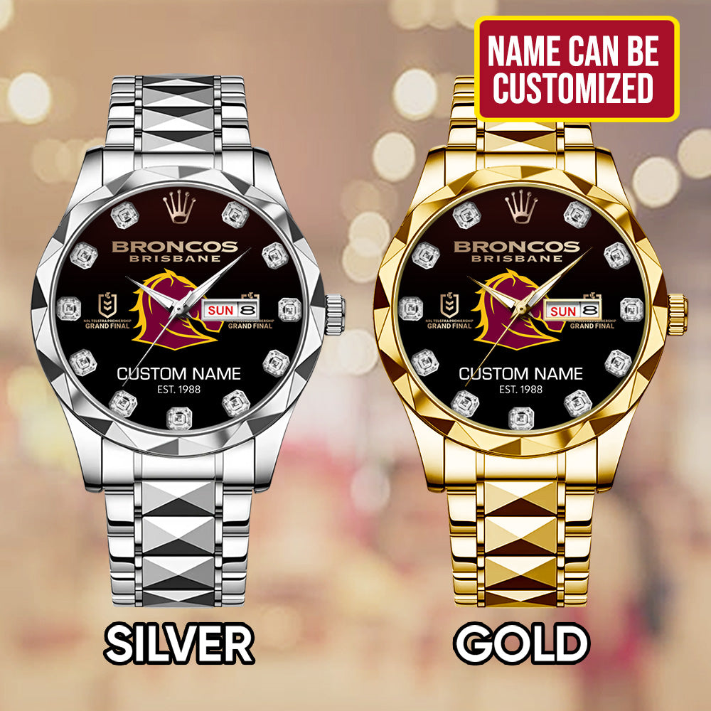 Personalized Brisbane Broncos x Rolex Alloy Luxury Quartz Watch – TMTHU1264