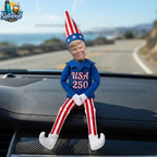 America 250th Trump Car Dashboard Ornament