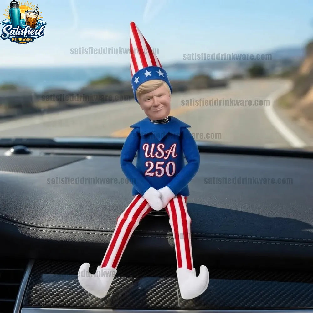 America 250th Trump Car Dashboard Ornament
