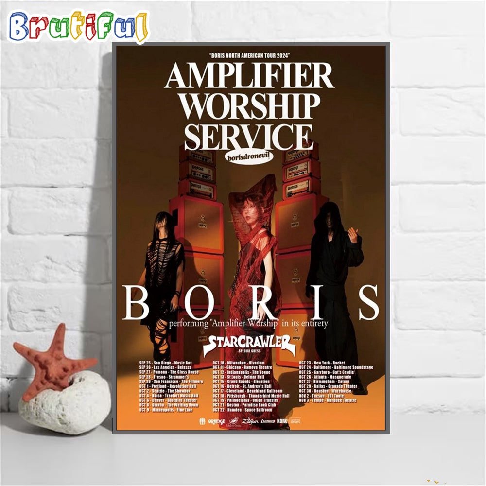 Amplifier Worship Service Boris North American 2024 Wall Art Poster Canvas