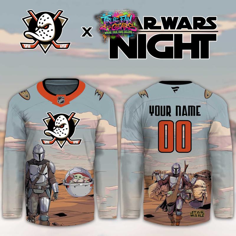 Anaheim Ducks Star Wars Night 2026 Limited Personalized Hockey Jersey