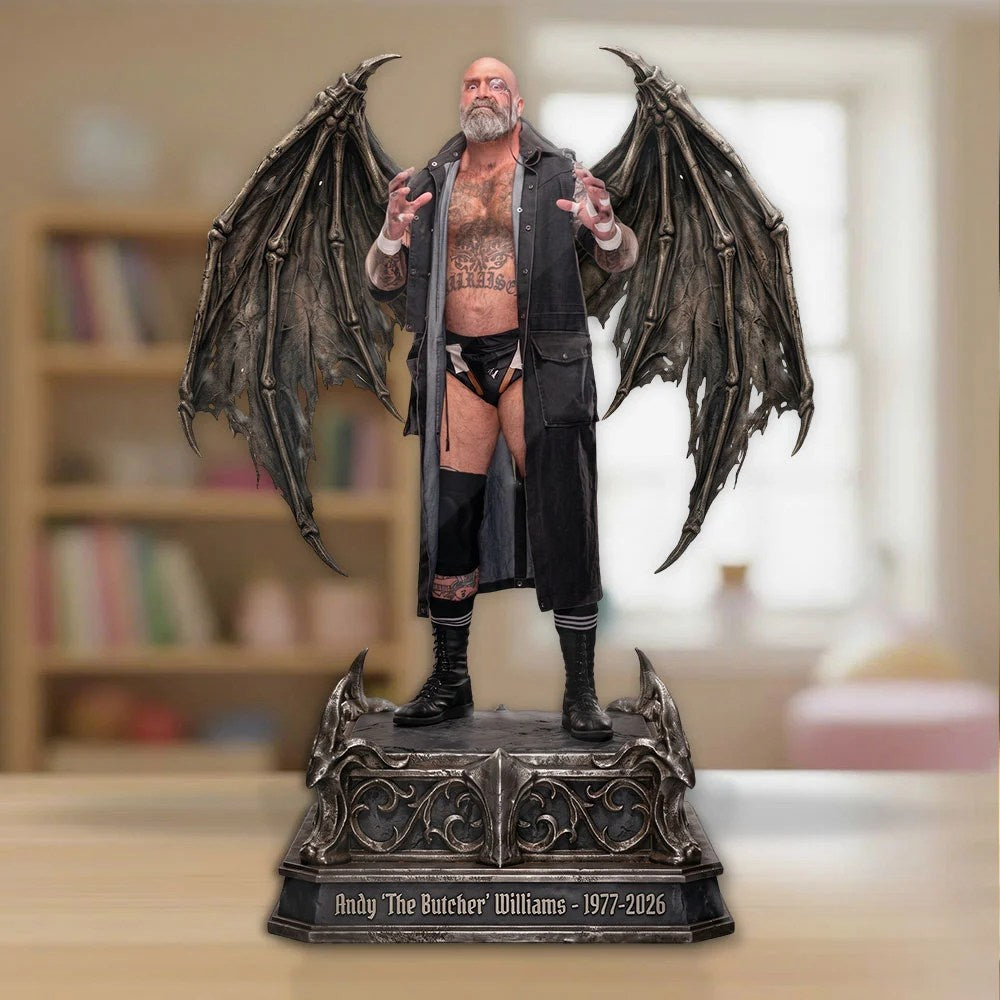 Andy 'The Butcher' Williams Custom Shape Acrylic Plaque – TMTHU9092