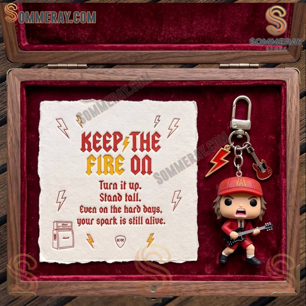 Angus Young Emotional Support Keychain