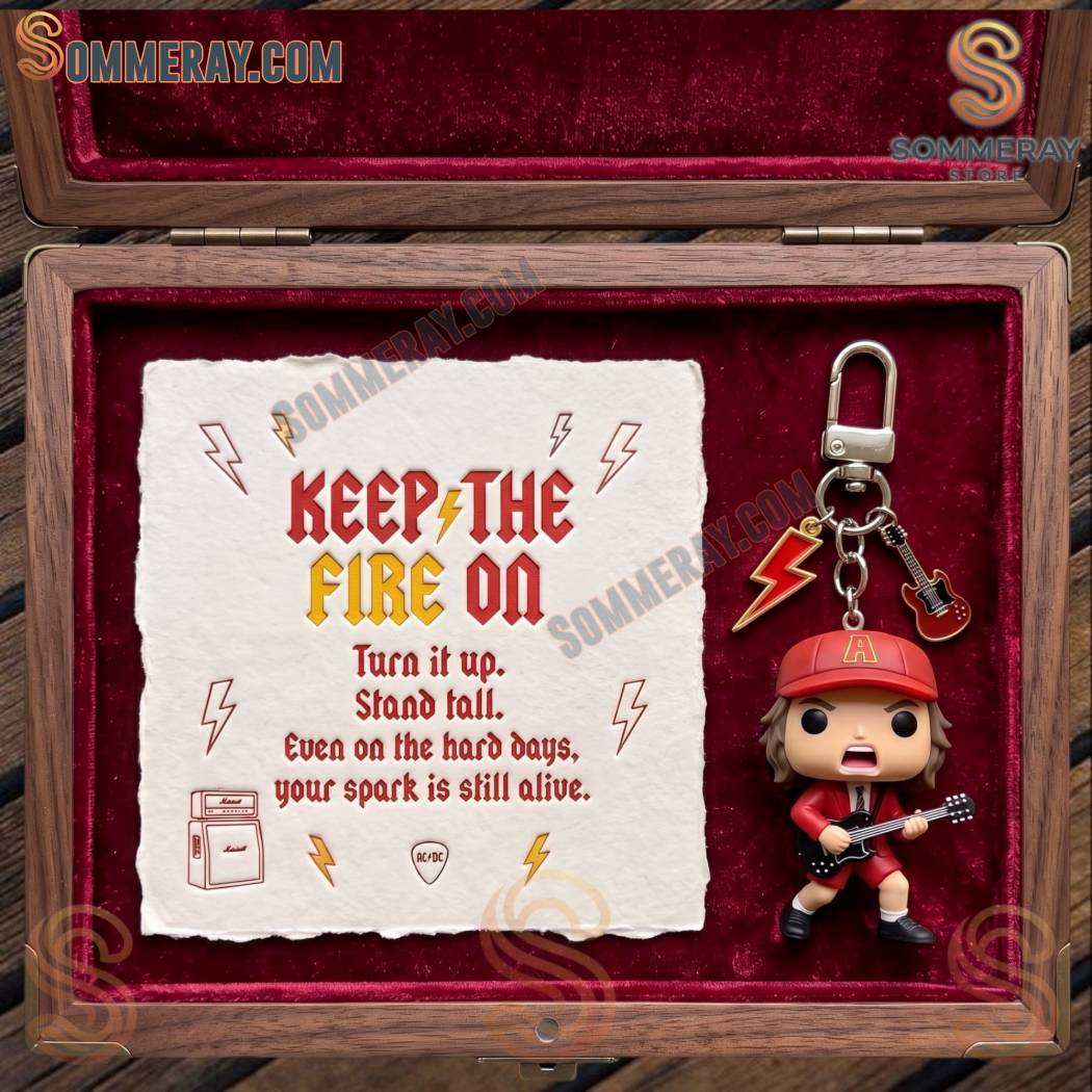 Angus Young Emotional Support Keychain