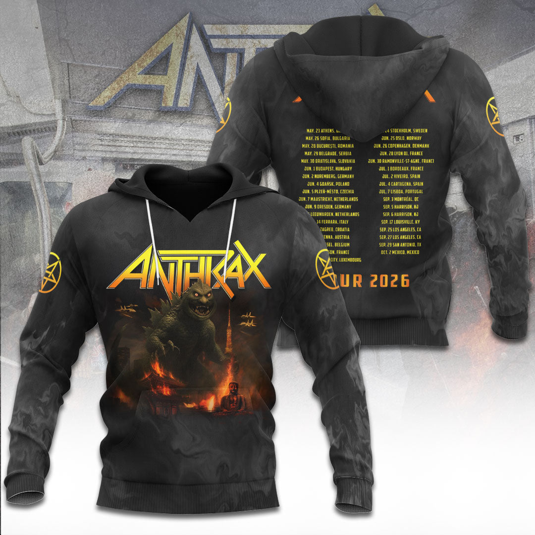 Anthrax Tour 2026 3D Apparel – TANTN22199