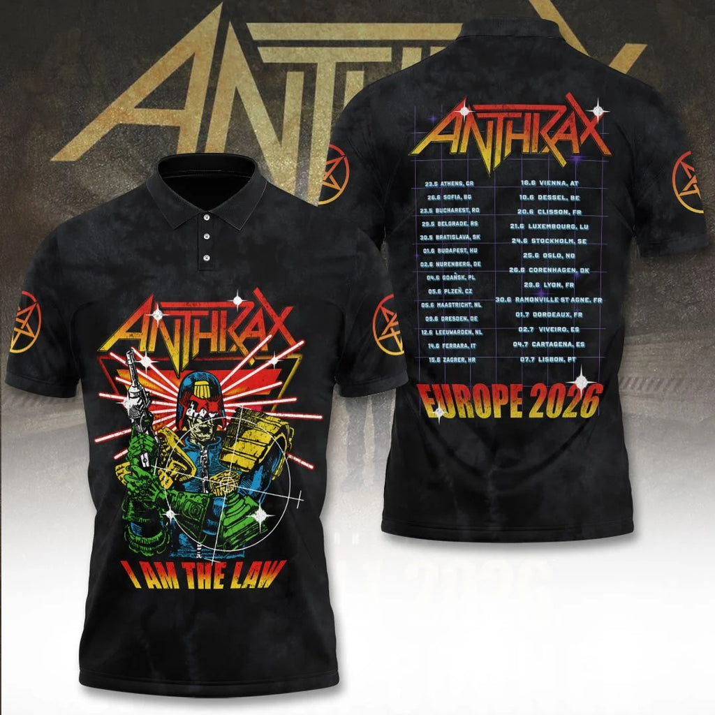 Anthrax Tour 2026 3D Apparel – TANTN25432