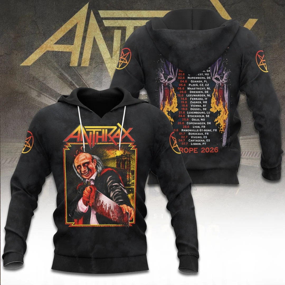 Anthrax Tour 2026 3D Apparel – TANTN25435