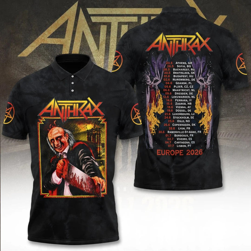 Anthrax Tour 2026 3D Apparel – TANTN25435