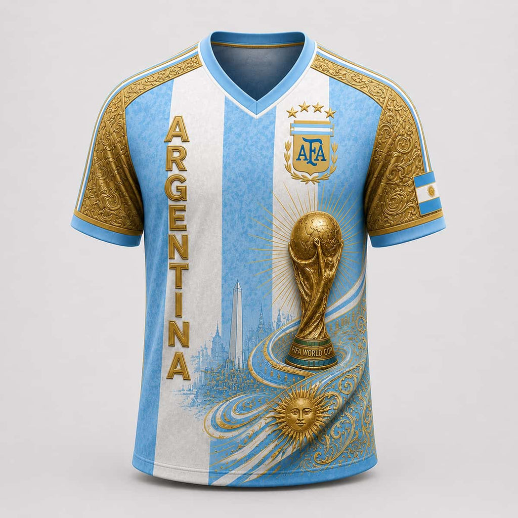 Argentina 4 Stars World Cup Champions 2026 Shirt