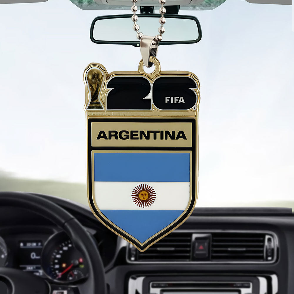 Argentina National Football Team 2026 World Cup Custom shape 2-sided Acrylic Car Ornament – TANTN20835