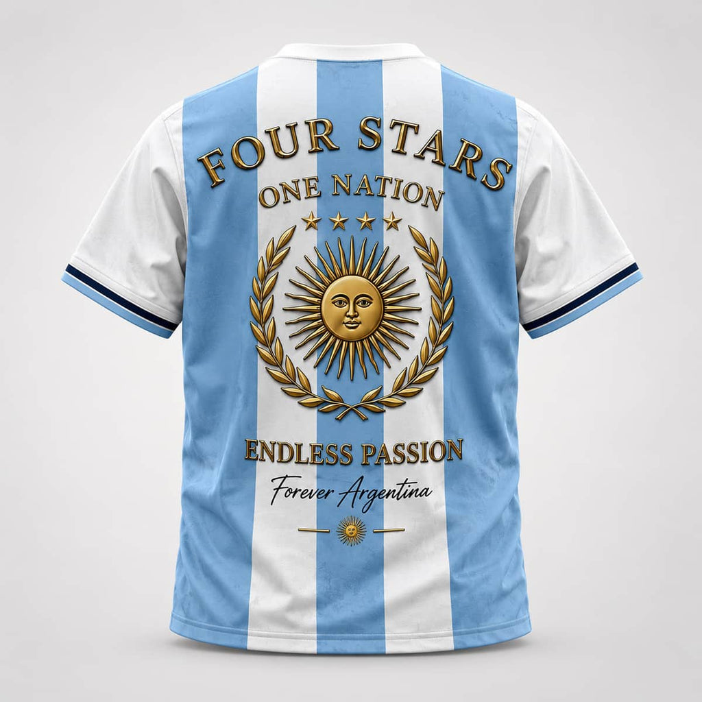 Argentina World Cup 2026 Champions Four Stars One Nation Shirt