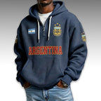 Argentina World Cup 2026 Waffle Quarter Zip Hoodie