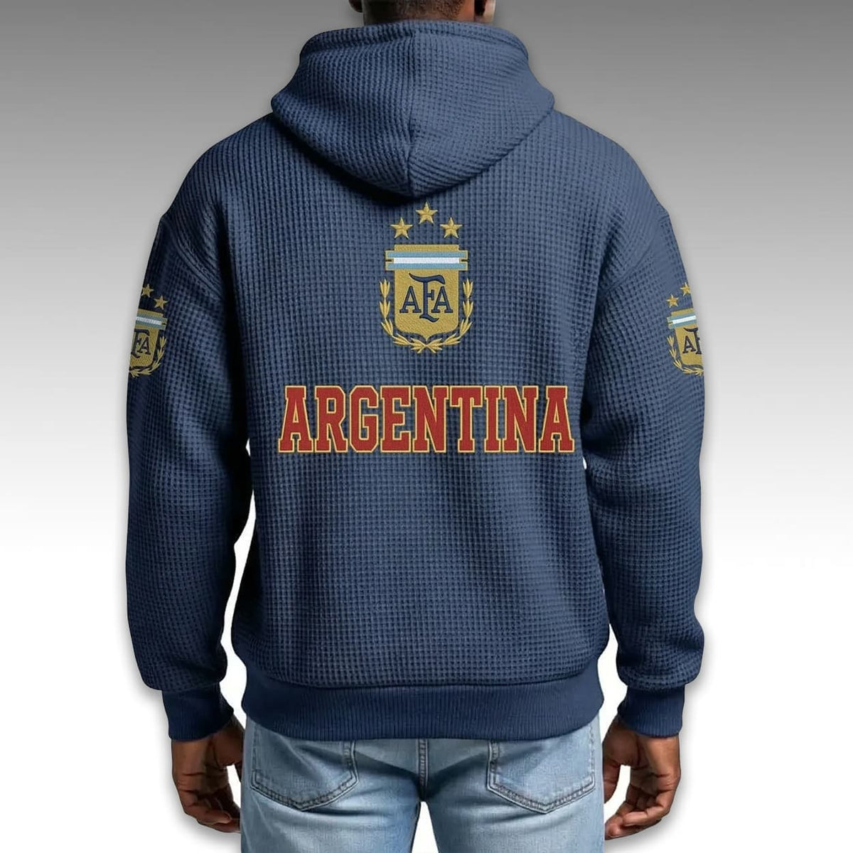Argentina World Cup 2026 Waffle Quarter Zip Hoodie