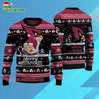 Arizona Cardinals Merrykissmyass Funny Santa Claus Christmas Ugly Sweater
