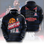 Arizona Wildcats 2026 Big 12 Men's Basketball Tournament Champions 3D Apparel – TMTHU4425