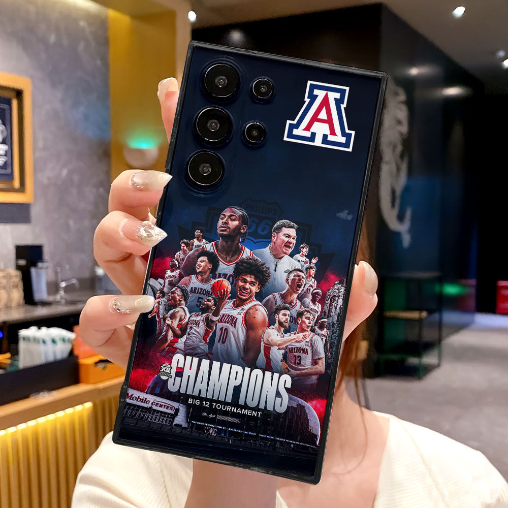 Arizona Wildcats 2026 Big 12 Men's Basketball Tournament Champions Phone Case – TMTHU4424