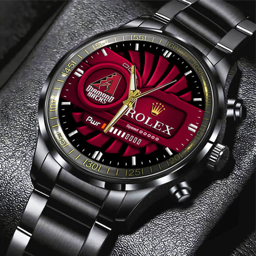 Arizona Diamondbacks Black Stainless Steel Watch – MAITM13423