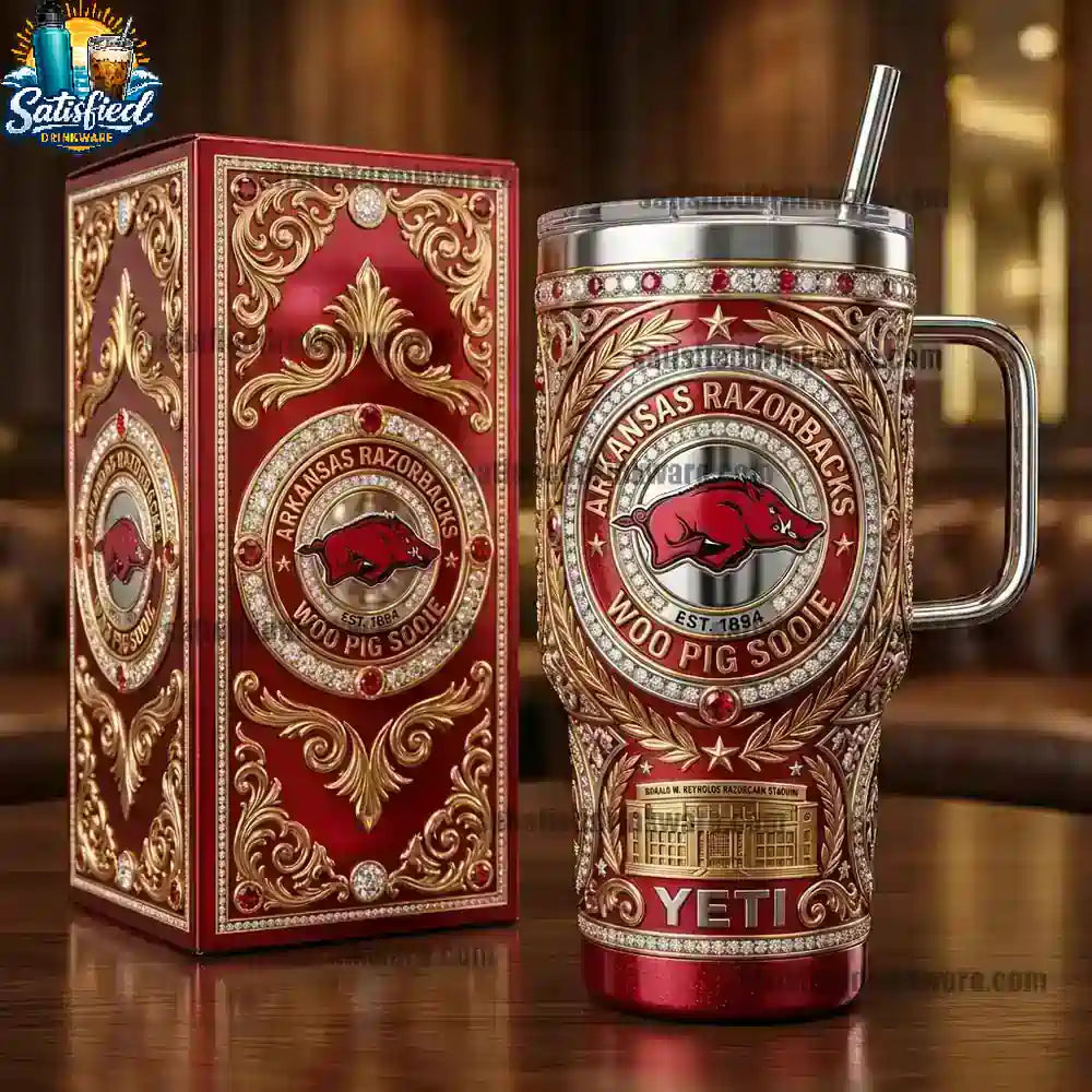 Arkansas Razorbacks 40oz Limited Edition Yeti Tumbler