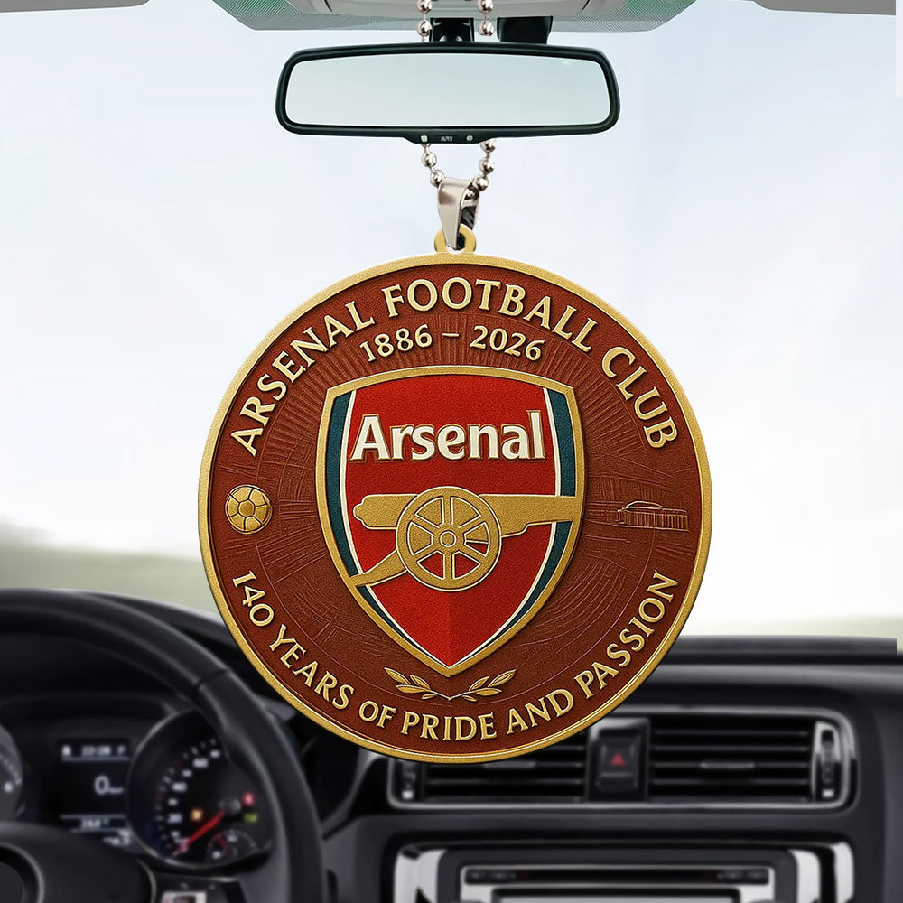 Arsenal FC 140 Years Custom shape 2-sided Acrylic Car Ornament – MAITM13589