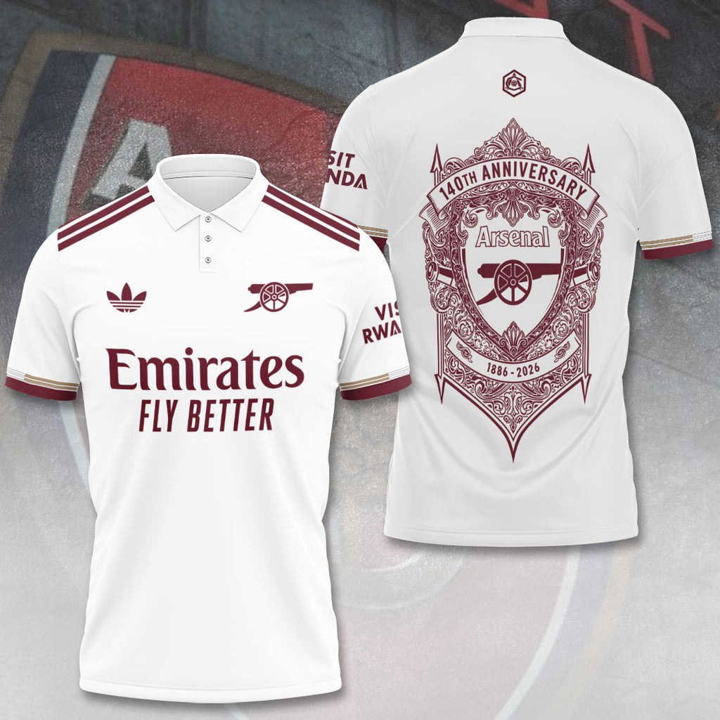 Arsenal FC 140th Anniversary 2026 3D Apparel – TANTN17873