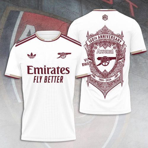 Arsenal FC 140th Anniversary 2026 3D Apparel – TANTN17873