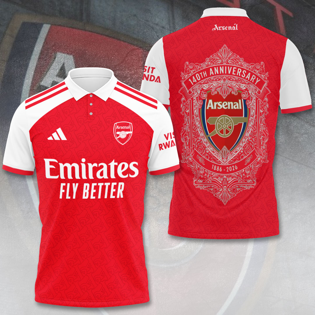 Arsenal FC 140th Anniversary 2026 3D Apparel – TANTN17874