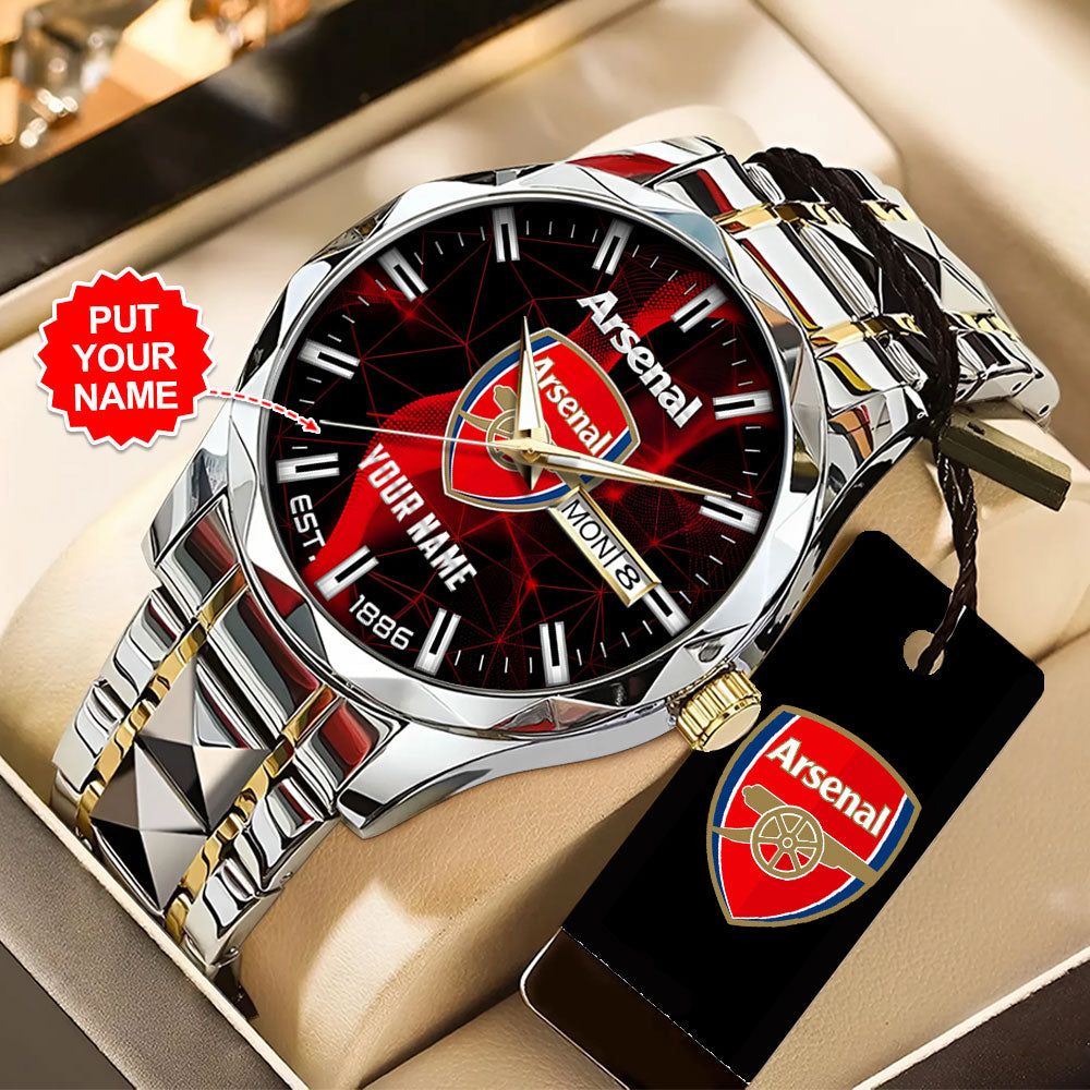 Personalized Arsenal FC Alloy Luxury Quartz Watch – TANTN23553