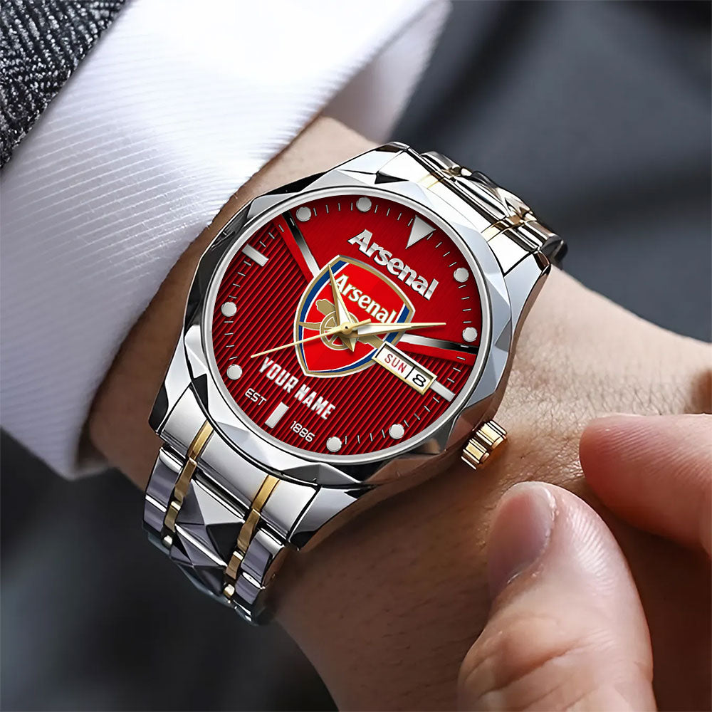Personalized Arsenal FC Alloy Luxury Quartz Watch – TANTN23600