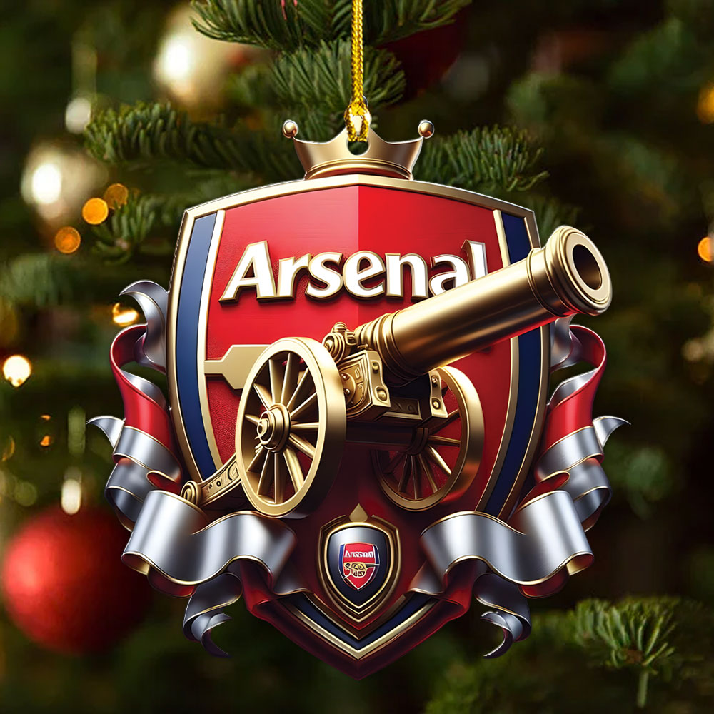 Arsenal FC Custom Shape 1-sided Acrylic Ornament – MAITM8434