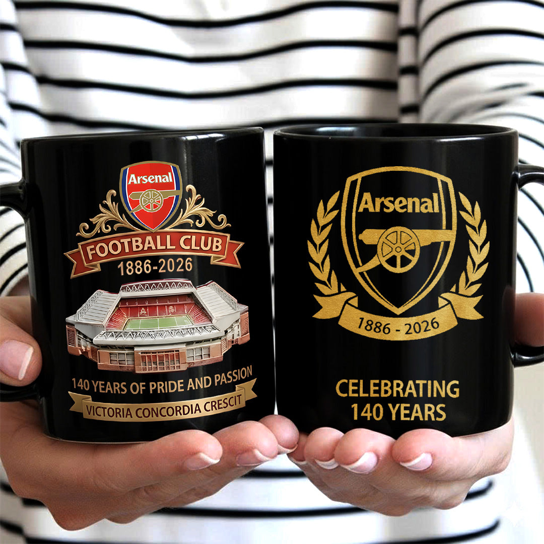 Arsenal FC 140 Years Ceramic Mug – MAITM14135