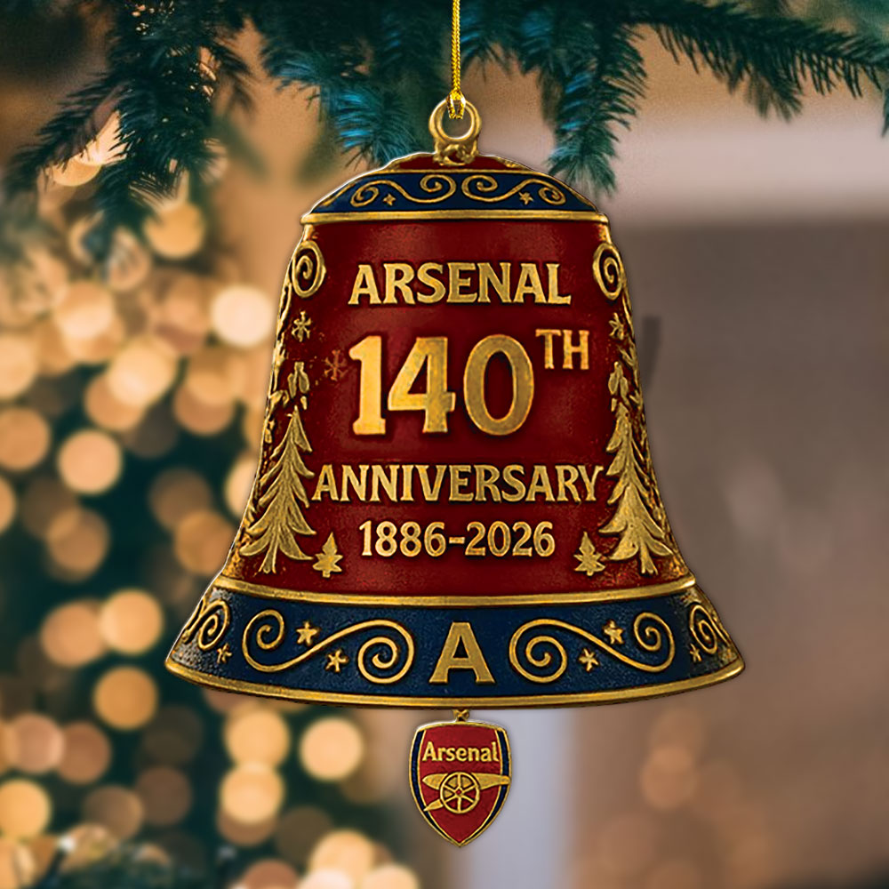Arsenal FC 140th Anniversary Custom Shape 2-sided Acrylic Ornament – MAITM14003