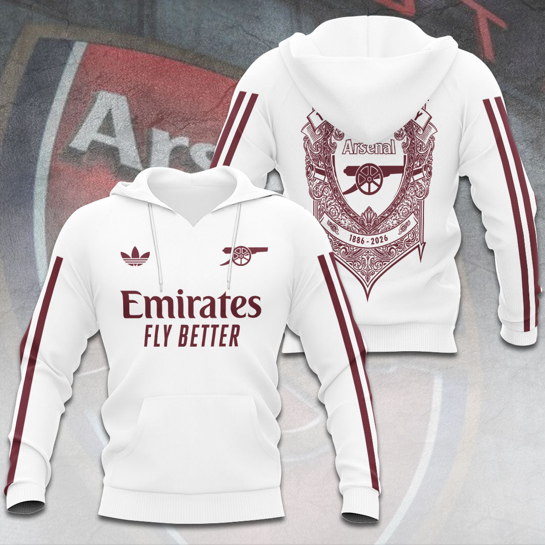 Arsenal FC 140th Anniversary 2026 3D Apparel – TANTN20294