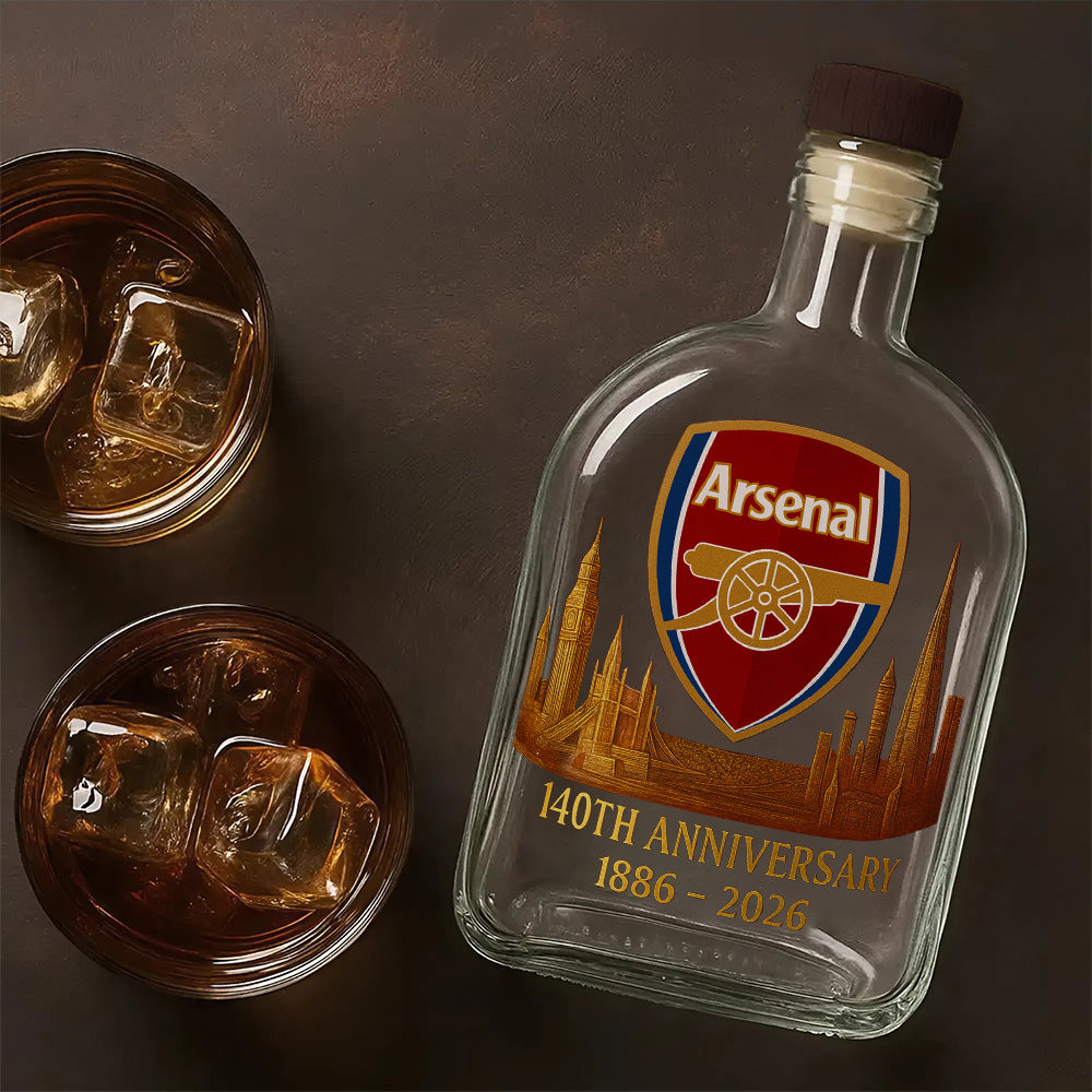 Arsenal FC 140th Anniversary 25oz Empty Whiskey Bottle – MAITM14005