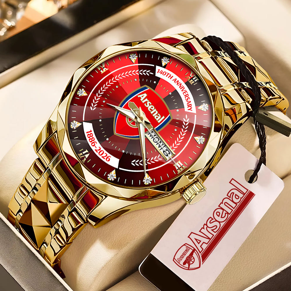 Arsenal FC 140th Anniversary Alloy Luxury Quartz Watch – MAITM14152
