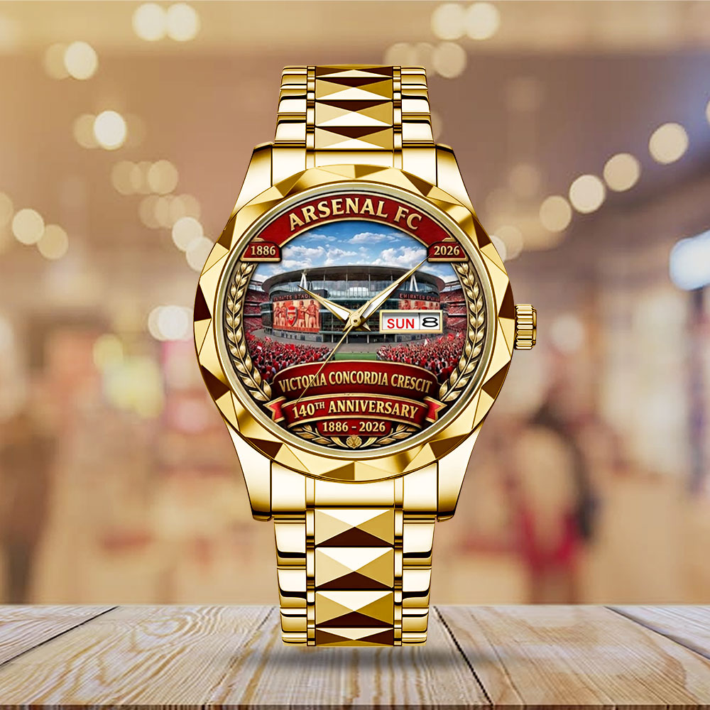 Arsenal FC 140th Anniversary Alloy Luxury Quartz Watch – MAITM14649