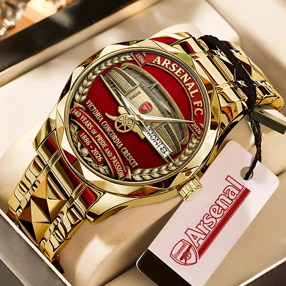 Arsenal FC 140th Anniversary Alloy Luxury Quartz Watch – MAITM14650