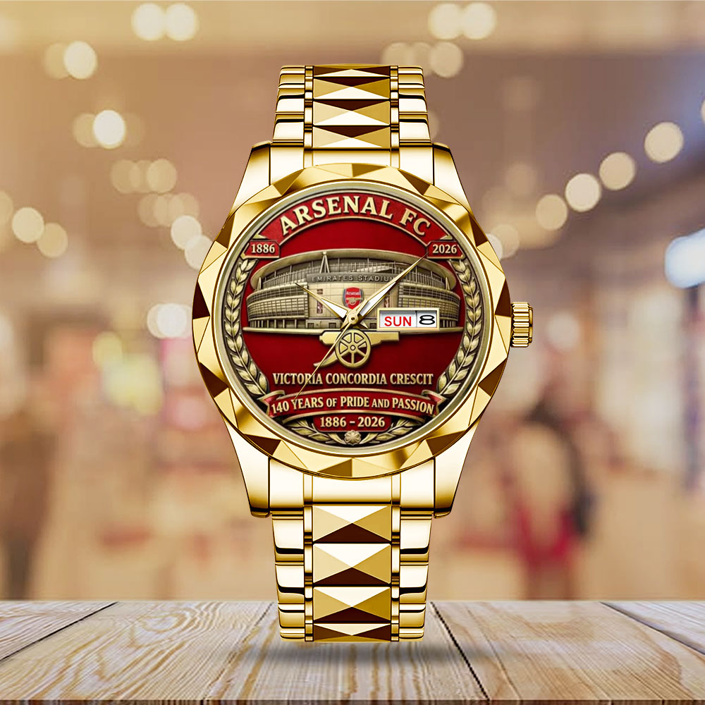 Arsenal FC 140th Anniversary Alloy Luxury Quartz Watch – MAITM14650